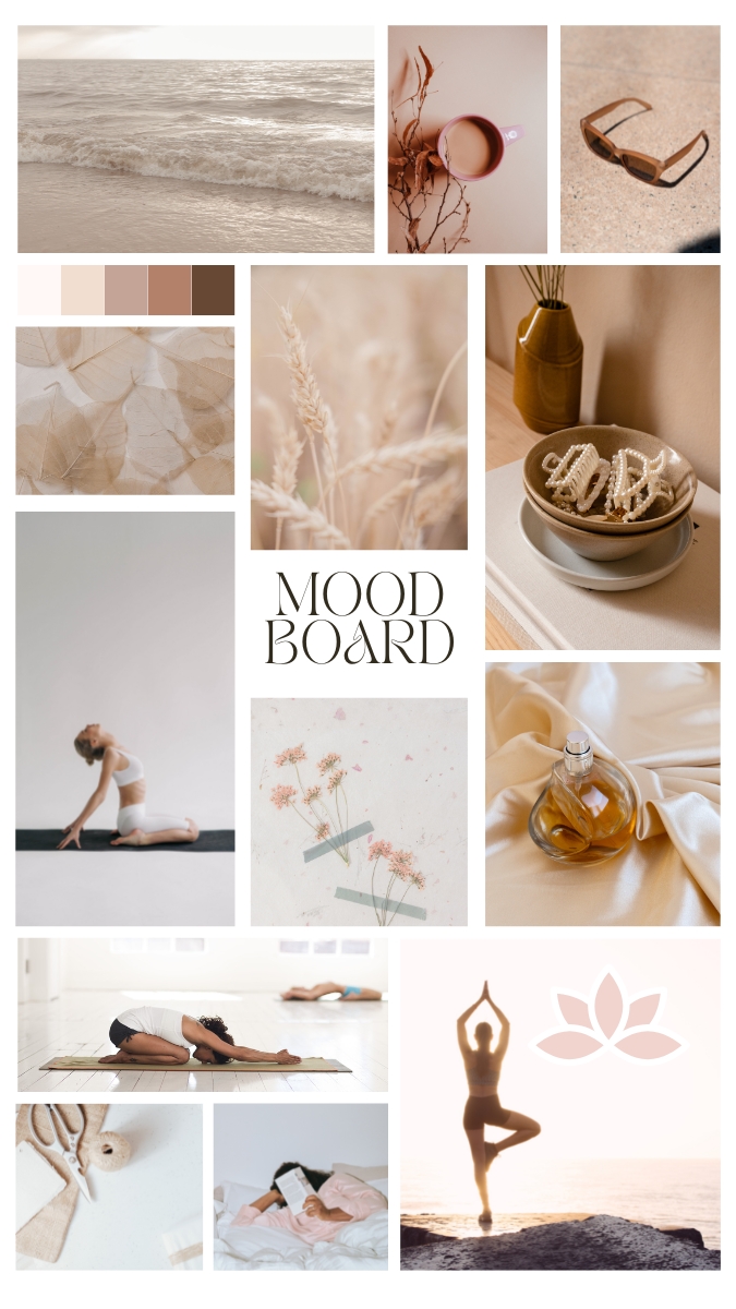 soulolution SOUL Brand Identity Mood Board made in Canva
