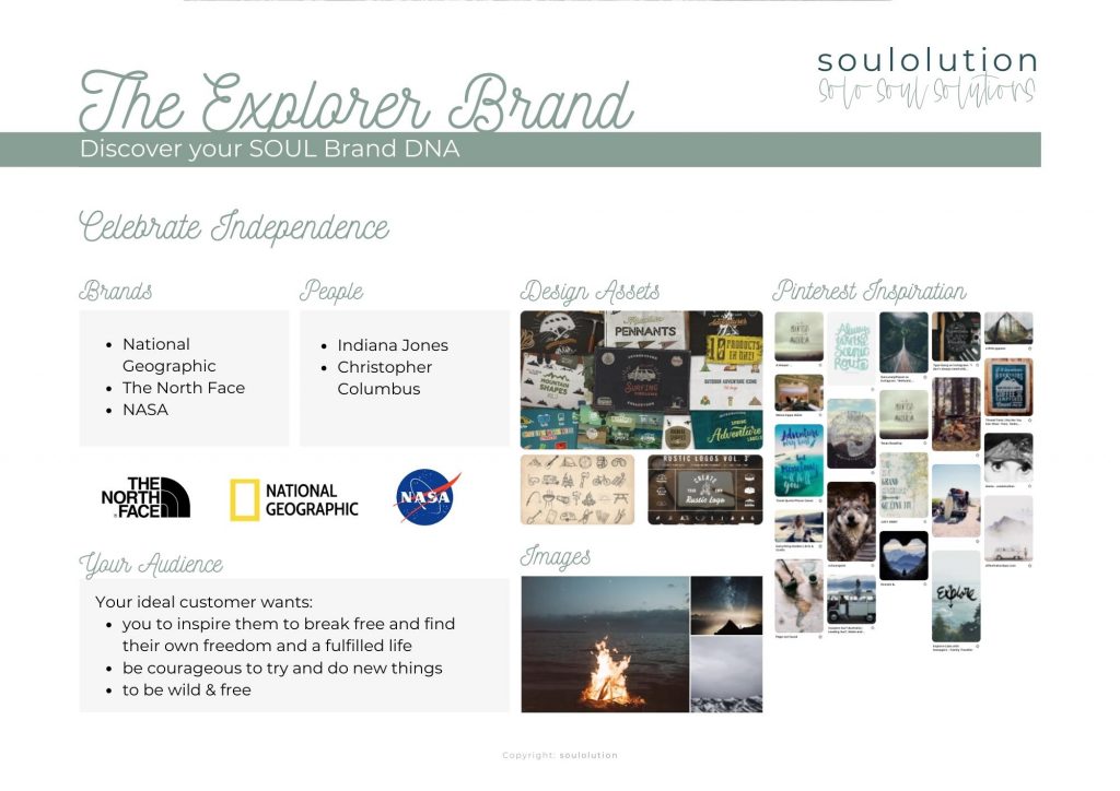 soulolution SOUL Brand Identity Explorer DNA