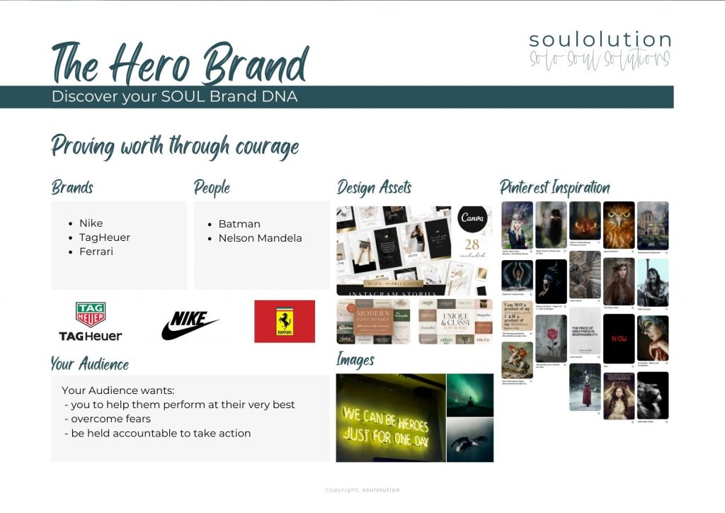 soulolution SOUL Brand Identity Hero Archetype DNA